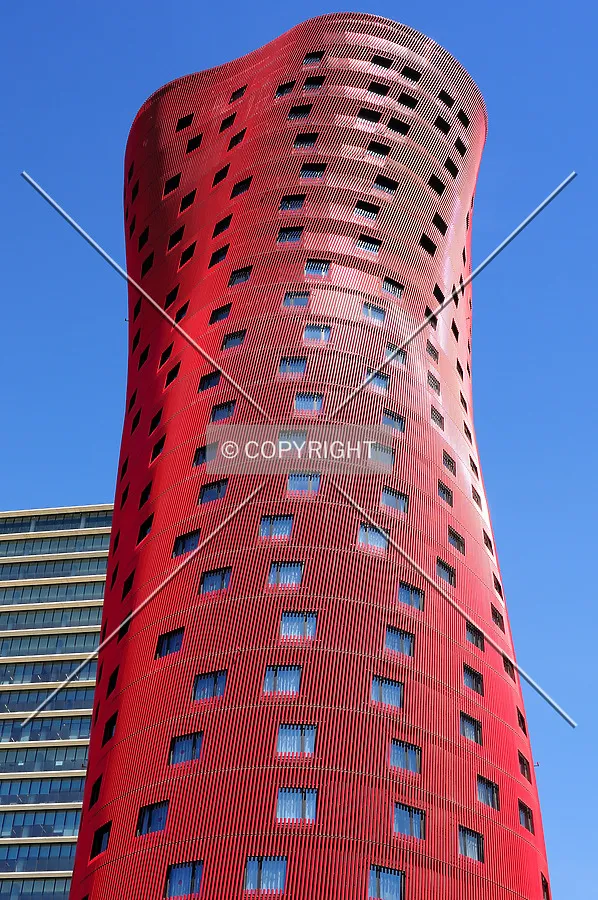 Hotel Fira tower designed by architect Toyo Ito