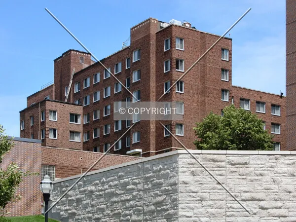 Southwest corner from East River Road