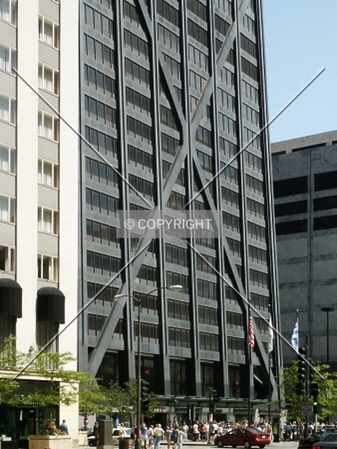 Base of the building on Michigan Avenue