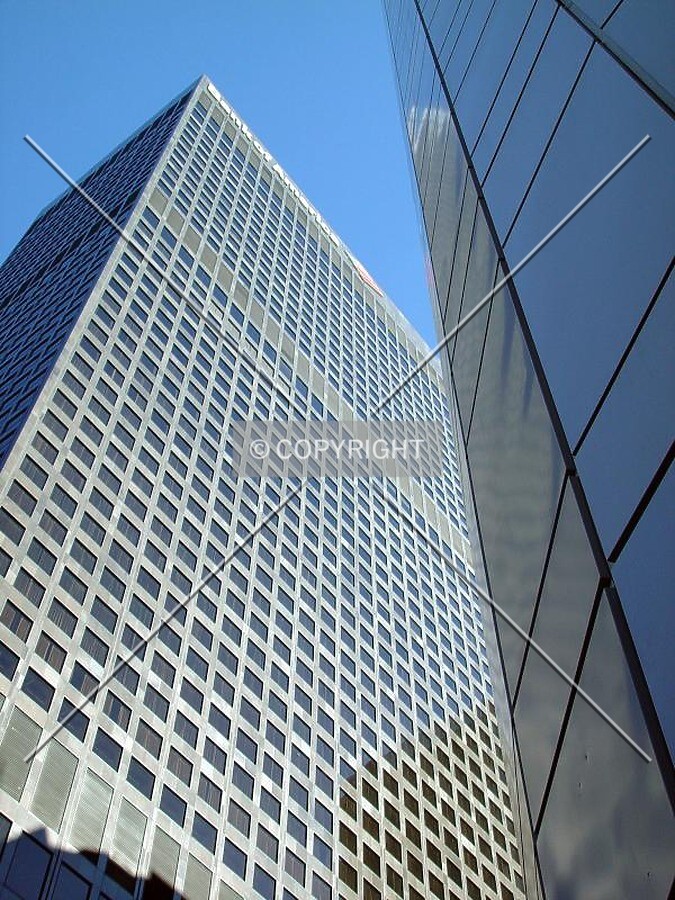 BoA Tower in the bright December sun