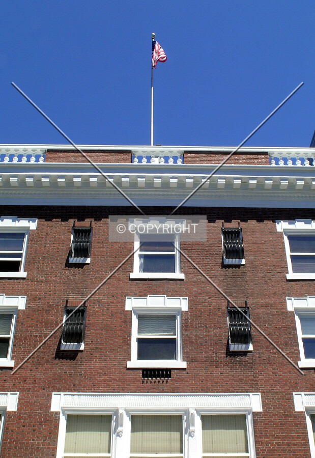 Looking towards the flagpole