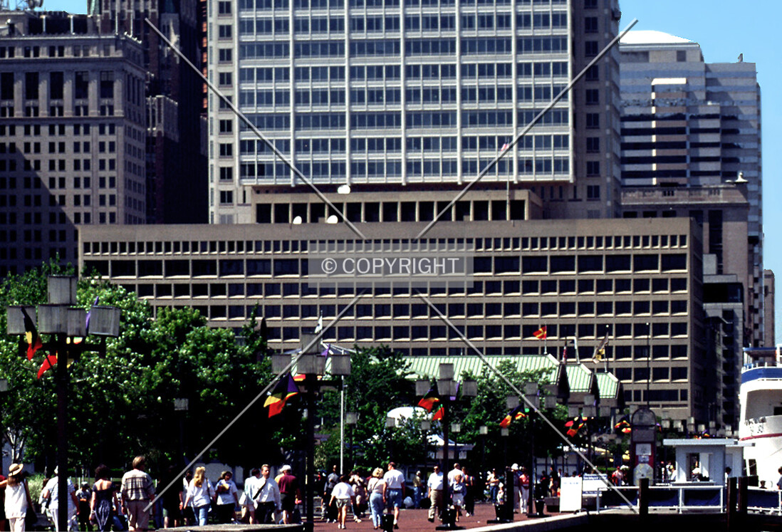 View from the south across the Inner Harbor