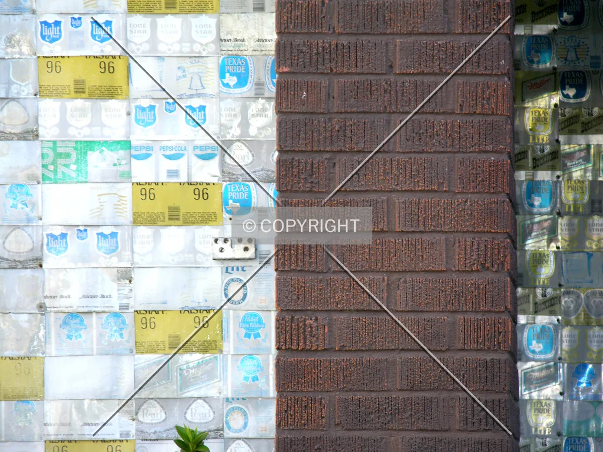 Brick and cans
