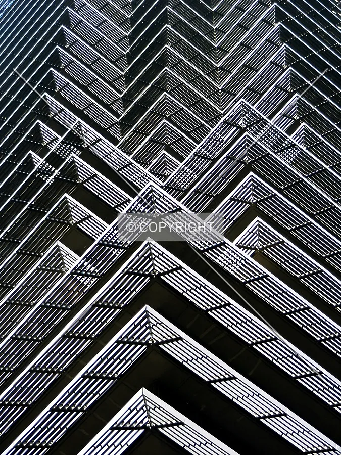 Looking up at facade details