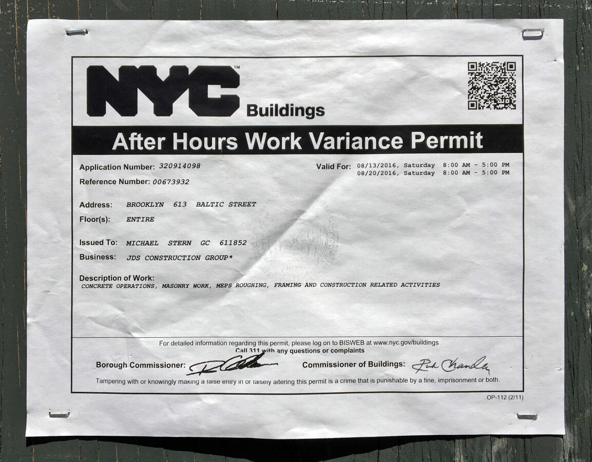 Construction sign