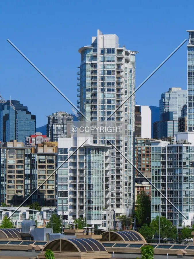 View to the northwest from the Cambie Bridge