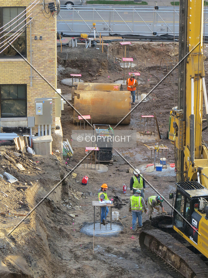 Caissons less than one week old