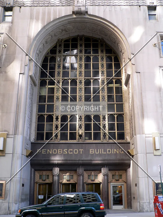 View of the Griswold Street entrance