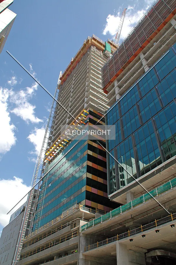 Looking up from Turbot Street