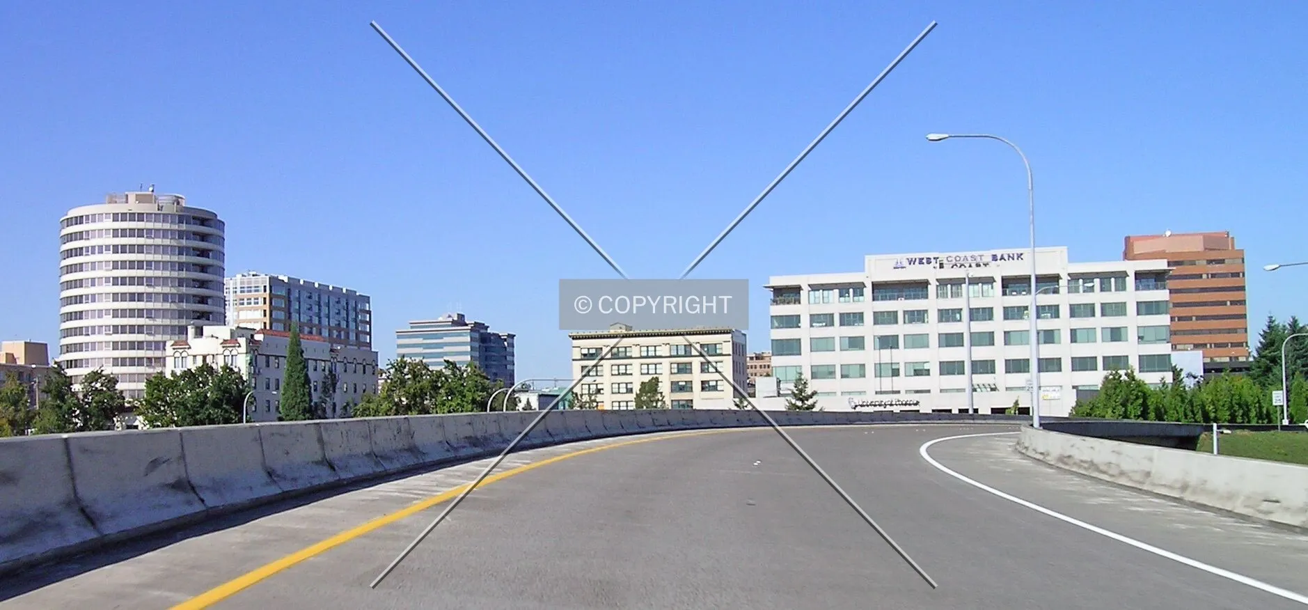 Downtown from the freeway