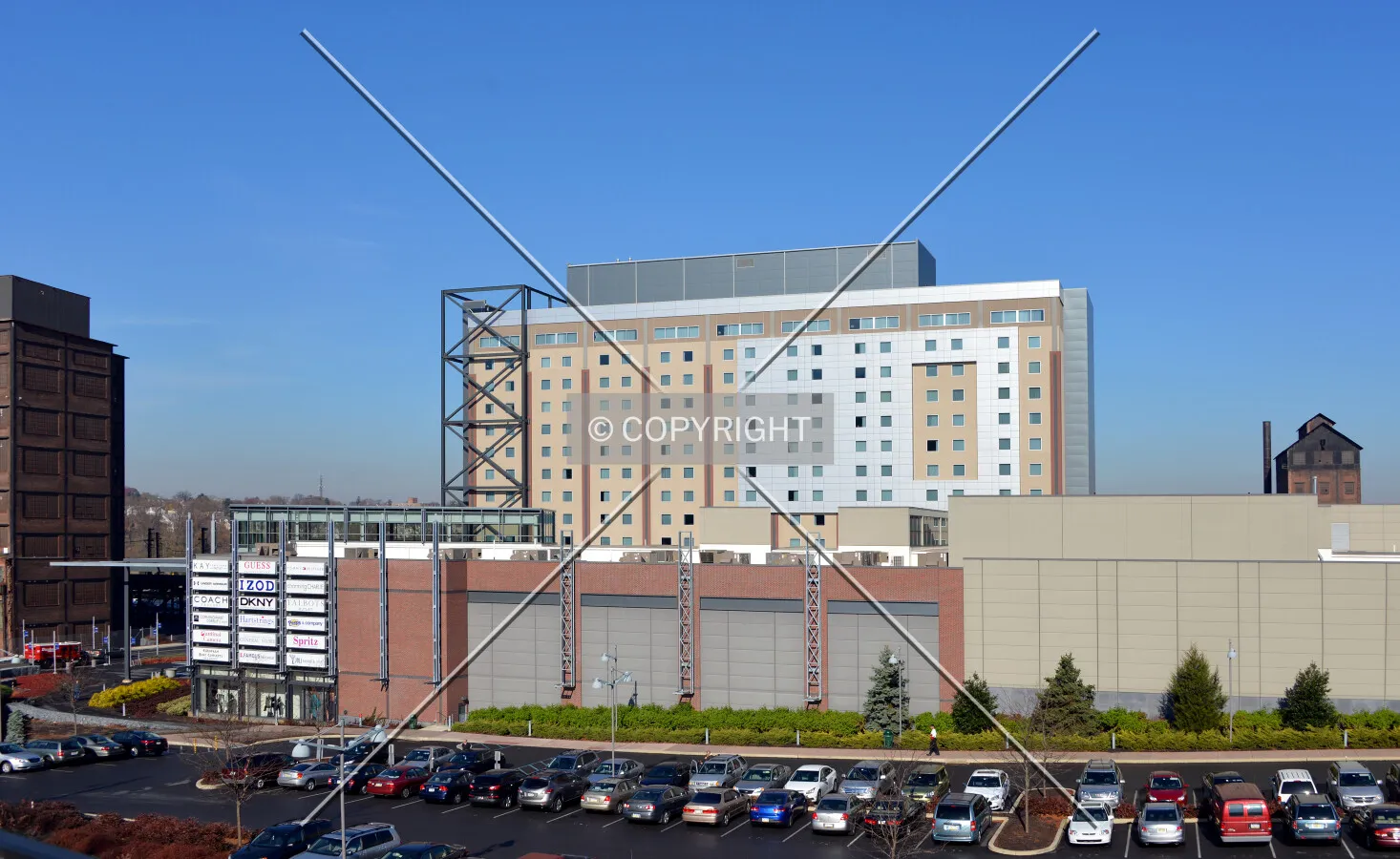 View from the southeast