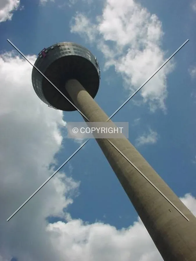 As seen from the base to the top