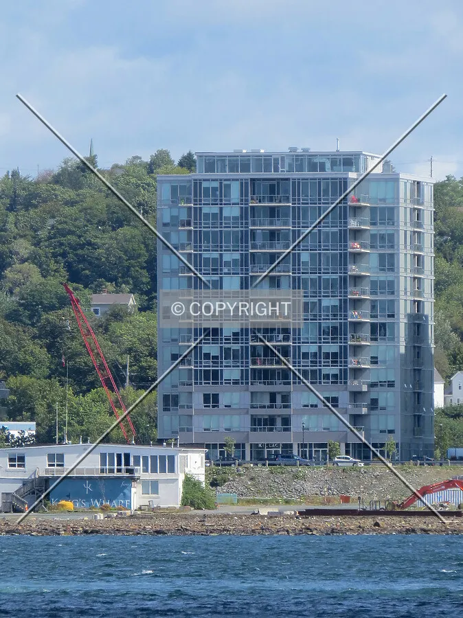 Distant view across Halifax harbour