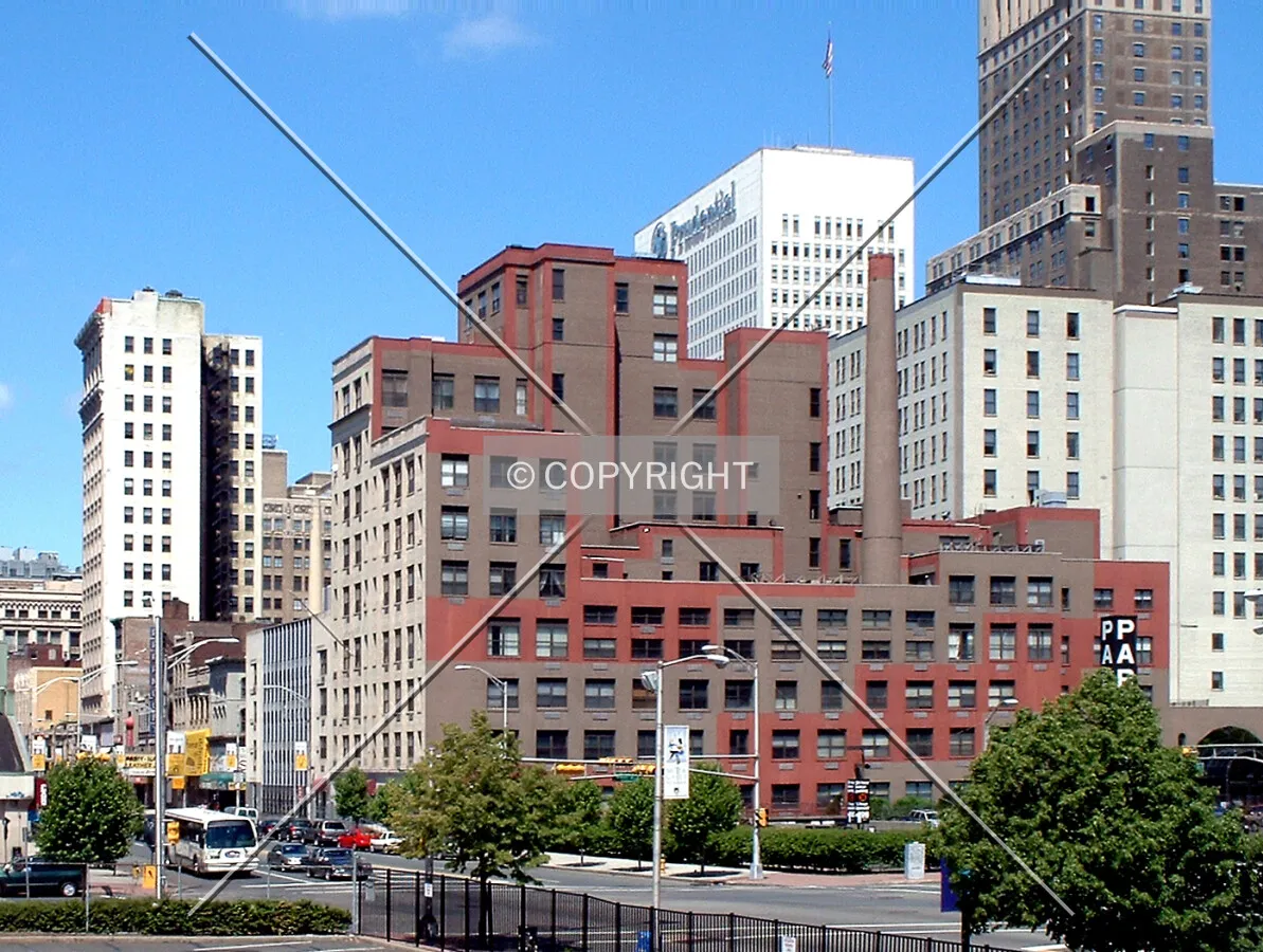 View from the southeast along Market Street