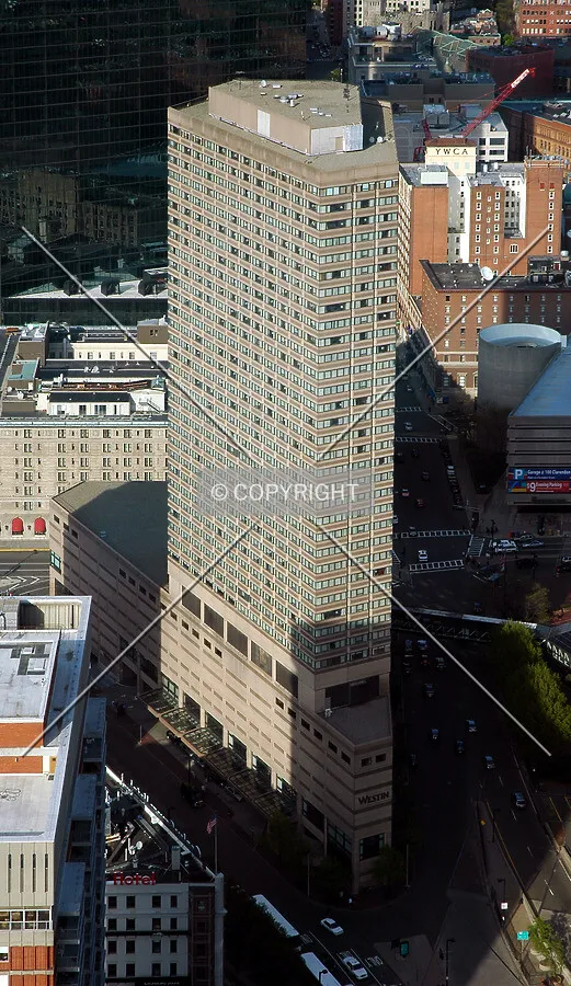 Looking down from the Prudential Center