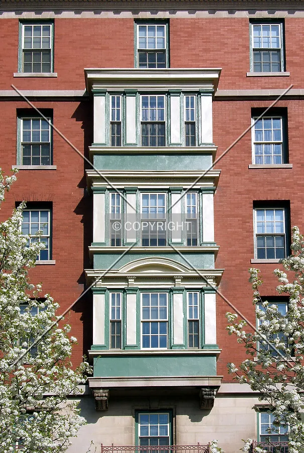 Facade details from the southeast