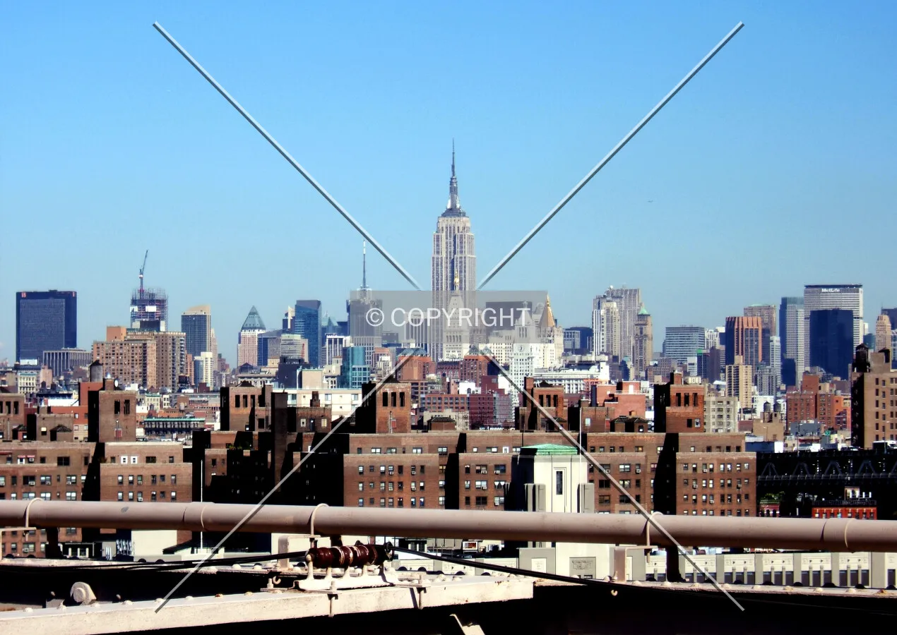 View northeast from the Brooklyn Bridge