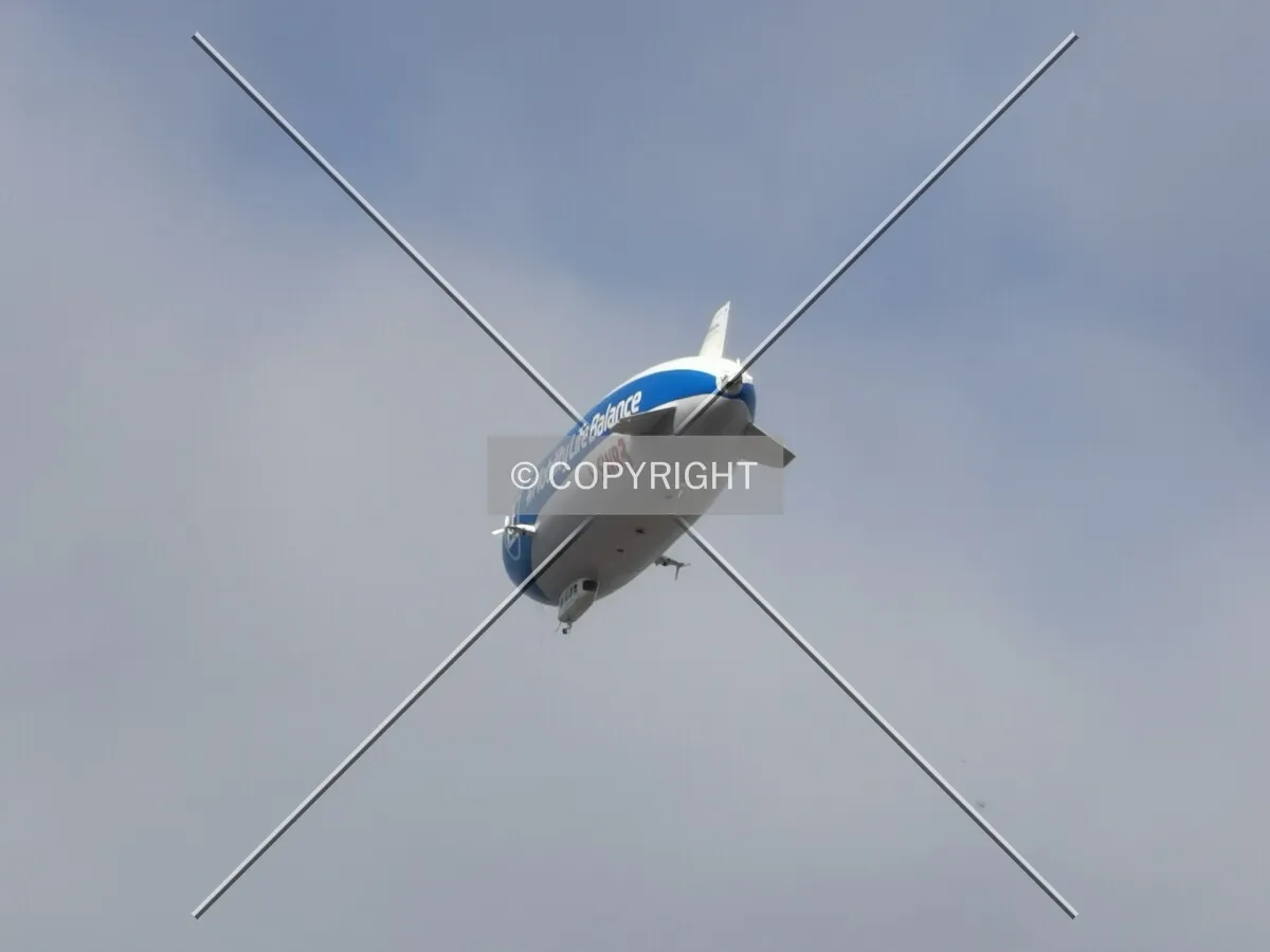 Zeppelin flying in the air