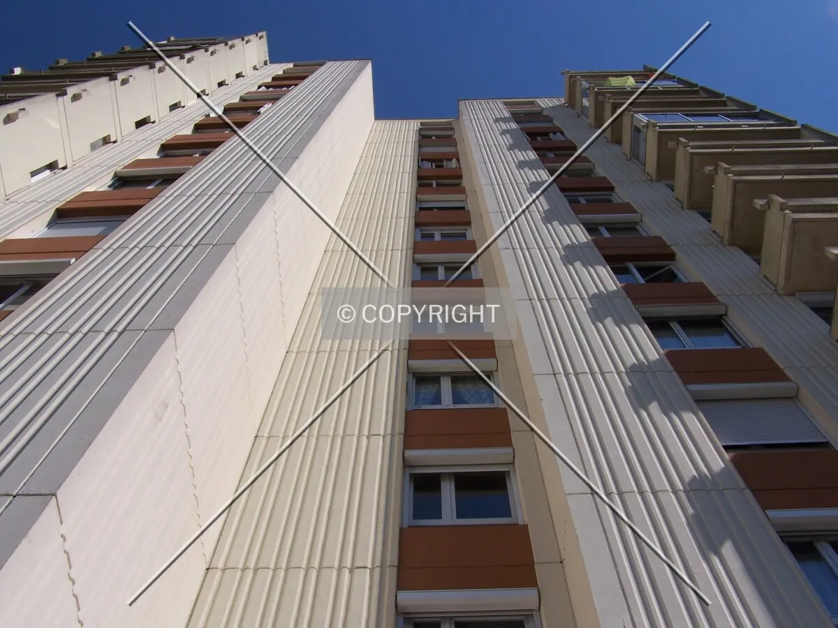 Looking up the south side