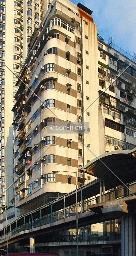 From the far side of Connaught Road West