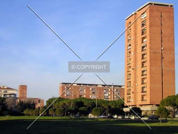 Look at the distance between the two towers
