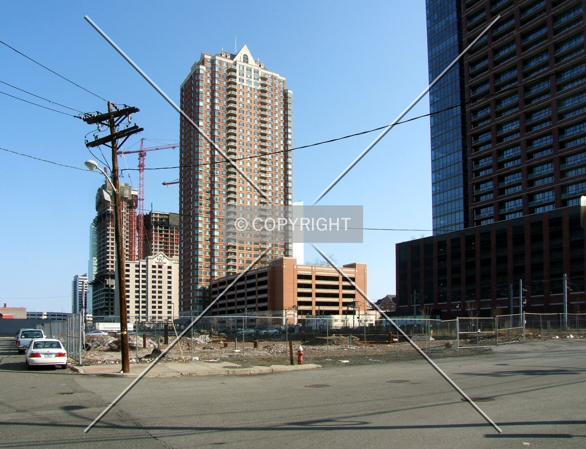 View from the southwest of the 110 First Street site