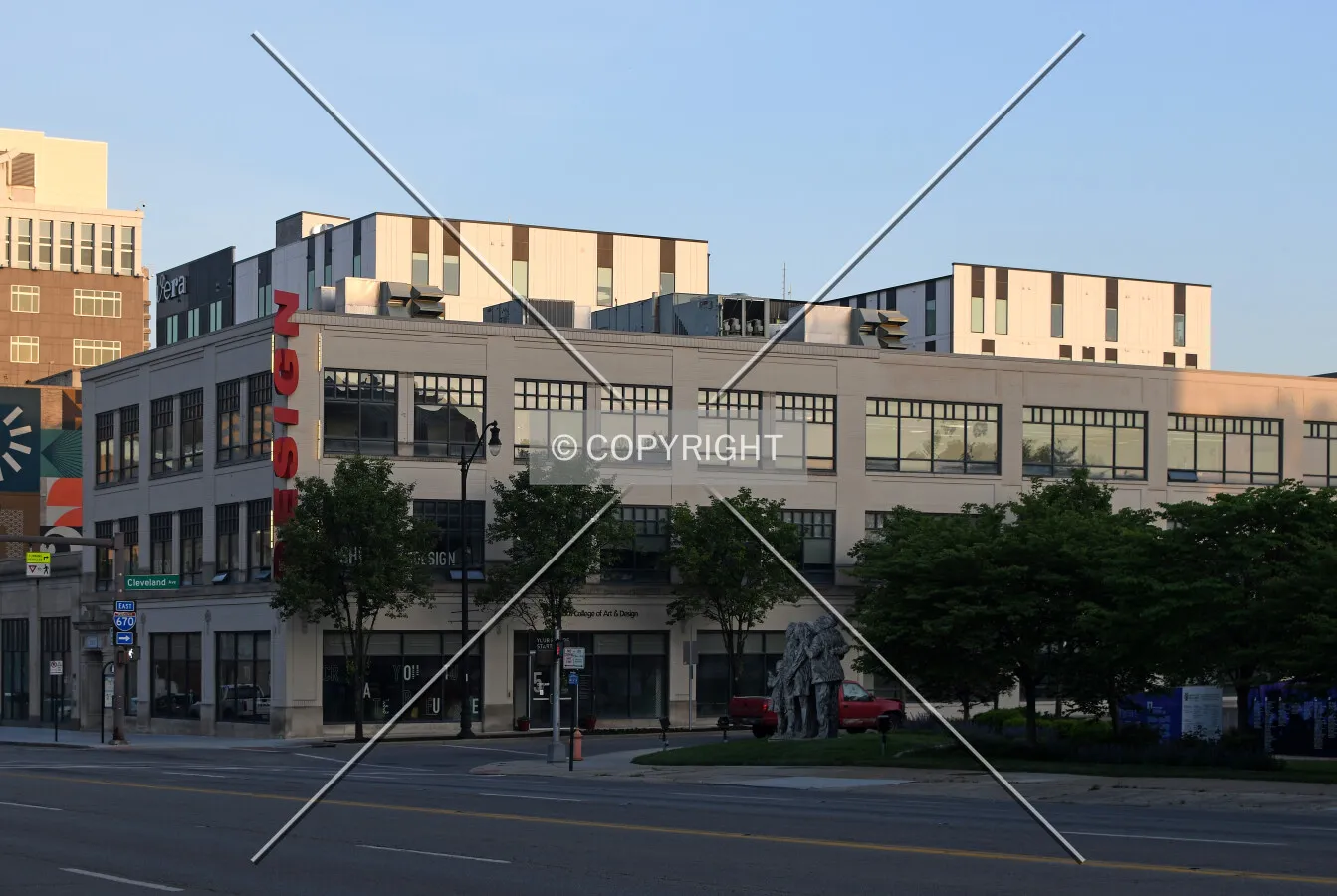 View from the southeast