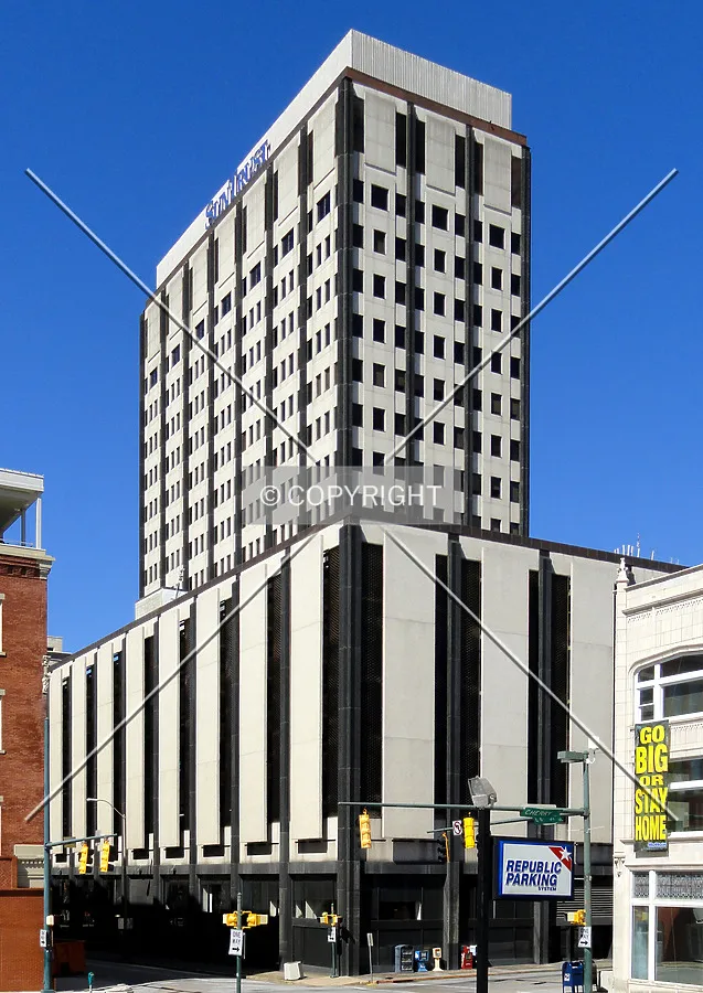 Looking west from Cherry Street
