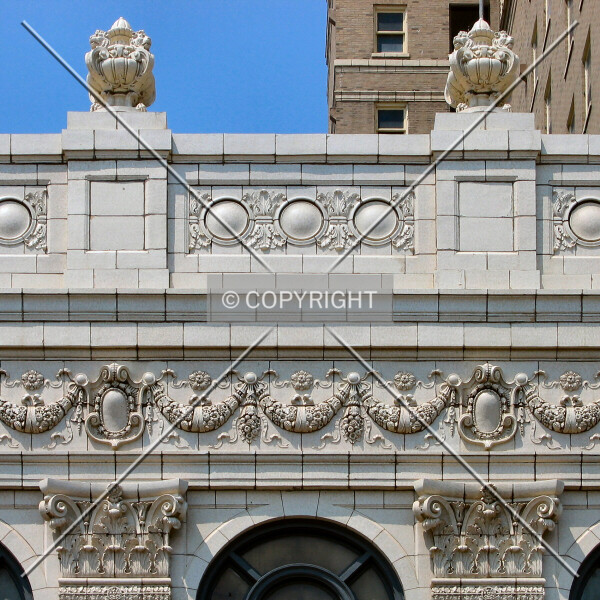 Terra cotta detail on the west side