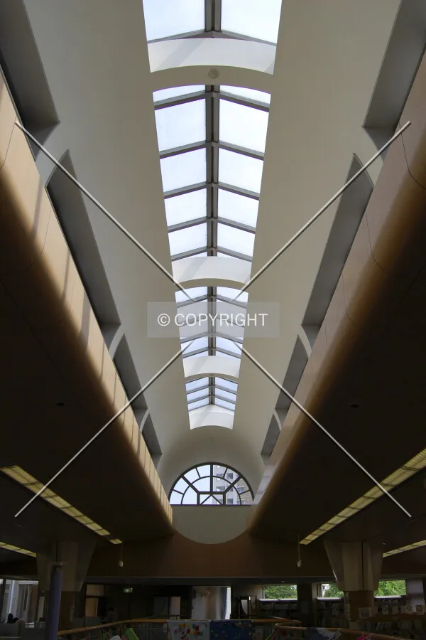 Skylight on the second floor