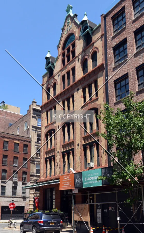View from the southwest on Washington Street