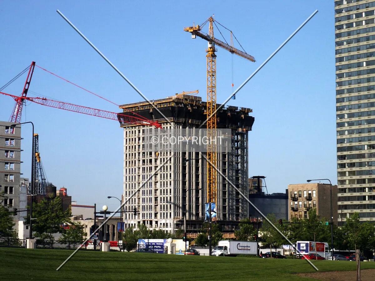 Early morning view from the northeast