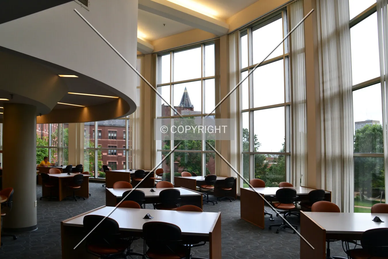 Study area on the 2nd floor