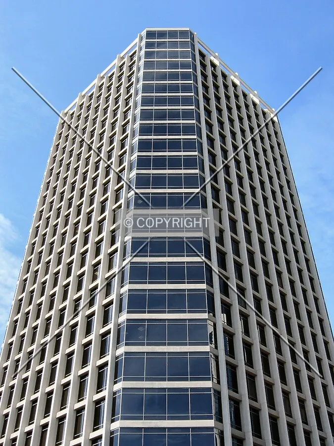 Looking up the east corner