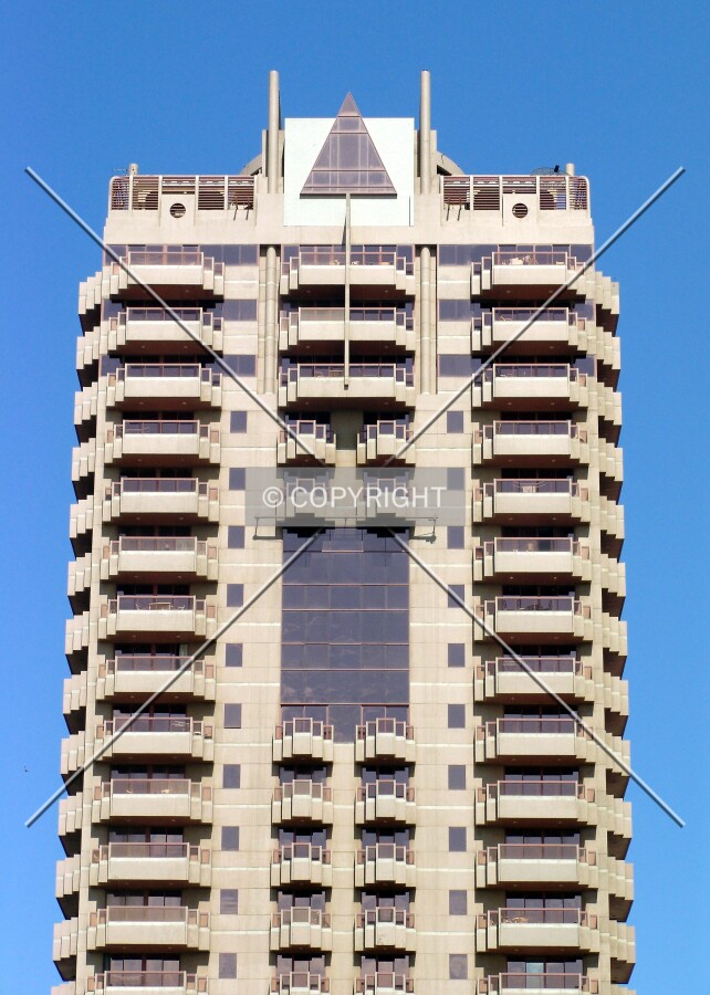 The upper floors as seen from across Sheikh Zayed Road