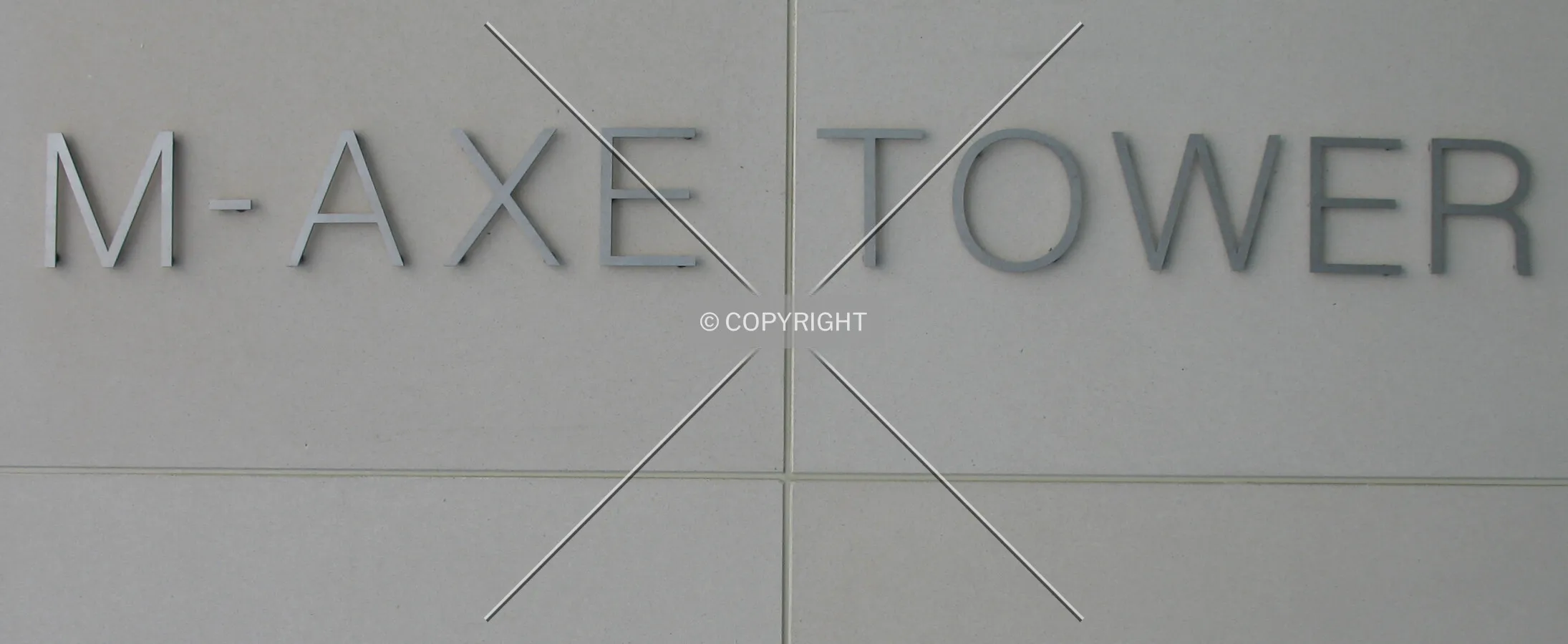 Name-plate near the front entrance