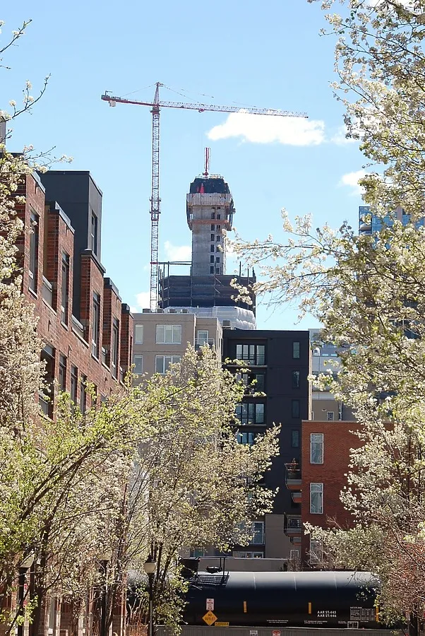 Distant view to the southeast