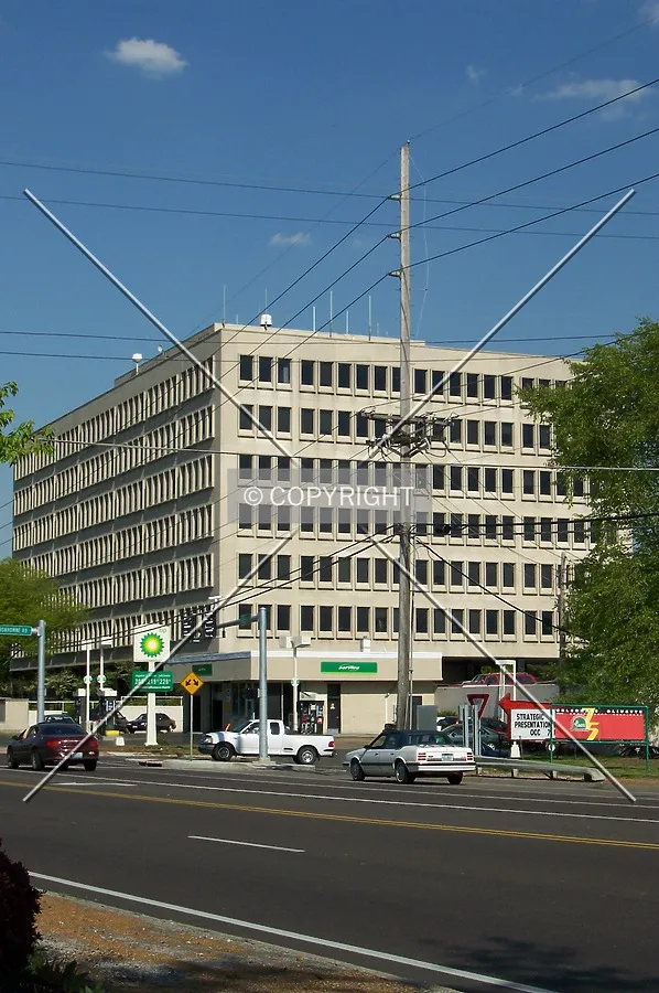 View from the west along Olive Boulevard