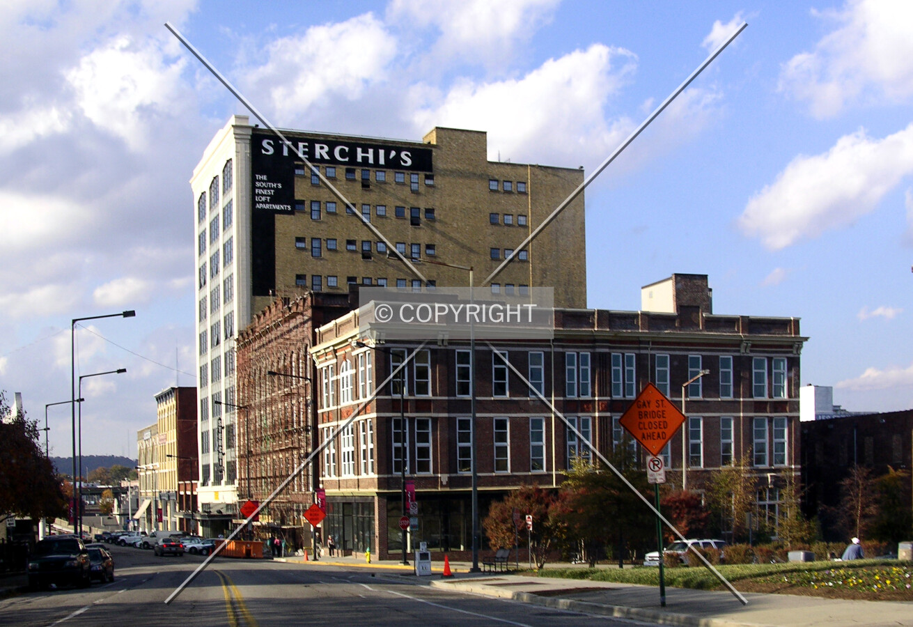 Looking north from Gay Street