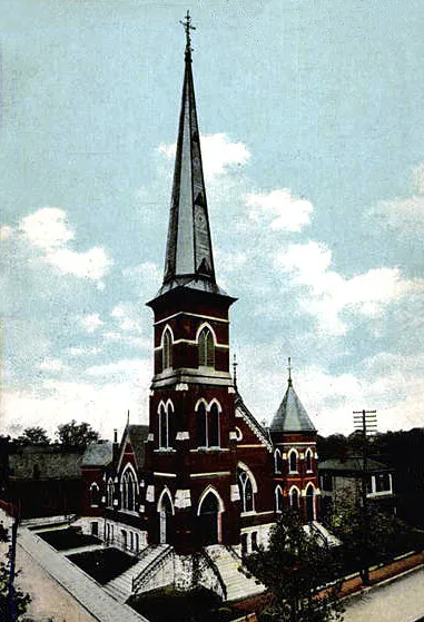 Vintage view from the southwest