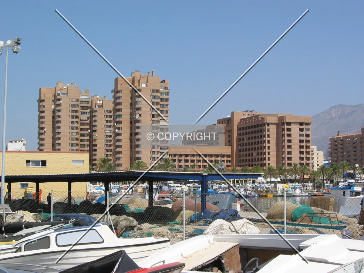 Looking north from the port