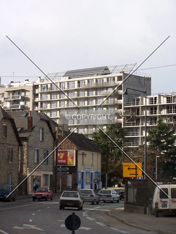 Vue du chantier depuis l'Avenue Villebois-Mareuil