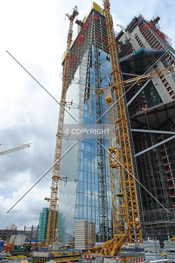 The deconstructivist Skytower is rising in July 2012
