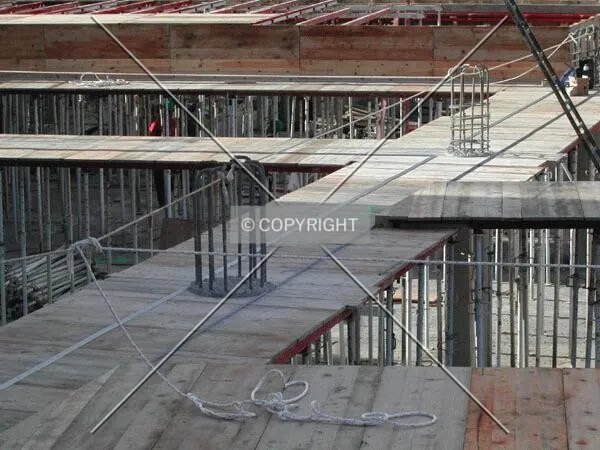 View of the needed elements to build a beam