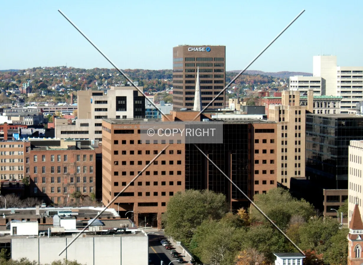 Downtown from the southeast