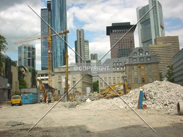 View over the construction site