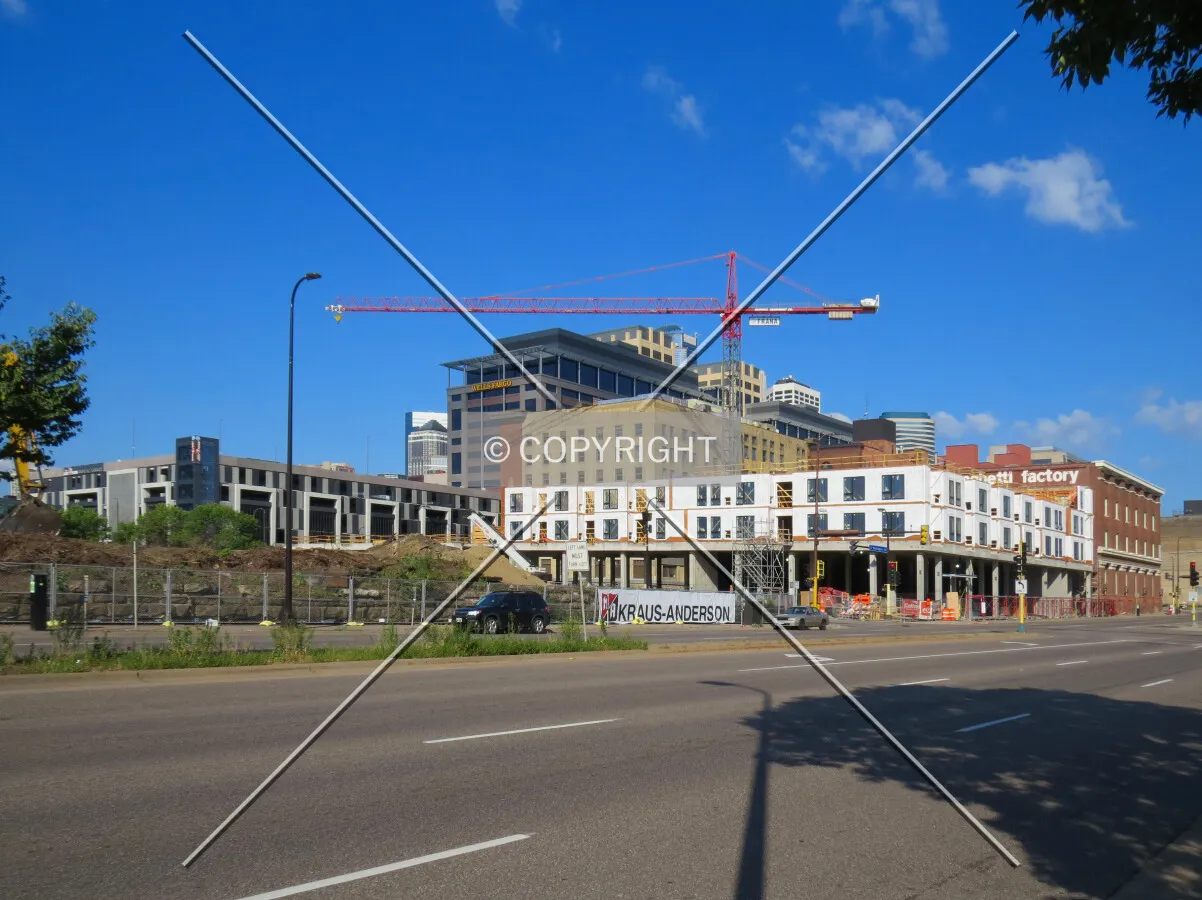 View to the west across Washington Avenue South