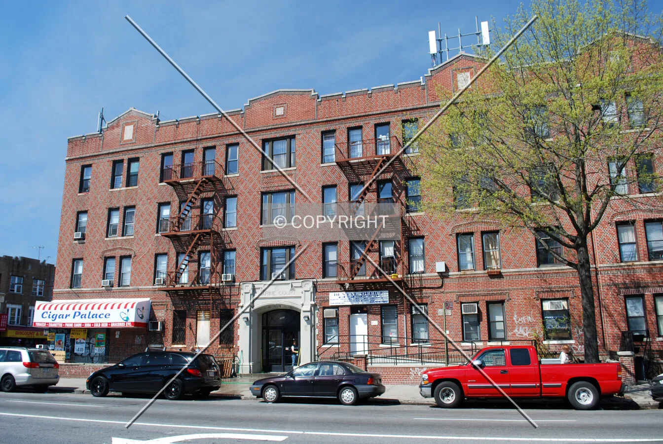 Viewed along Ocean Avenue