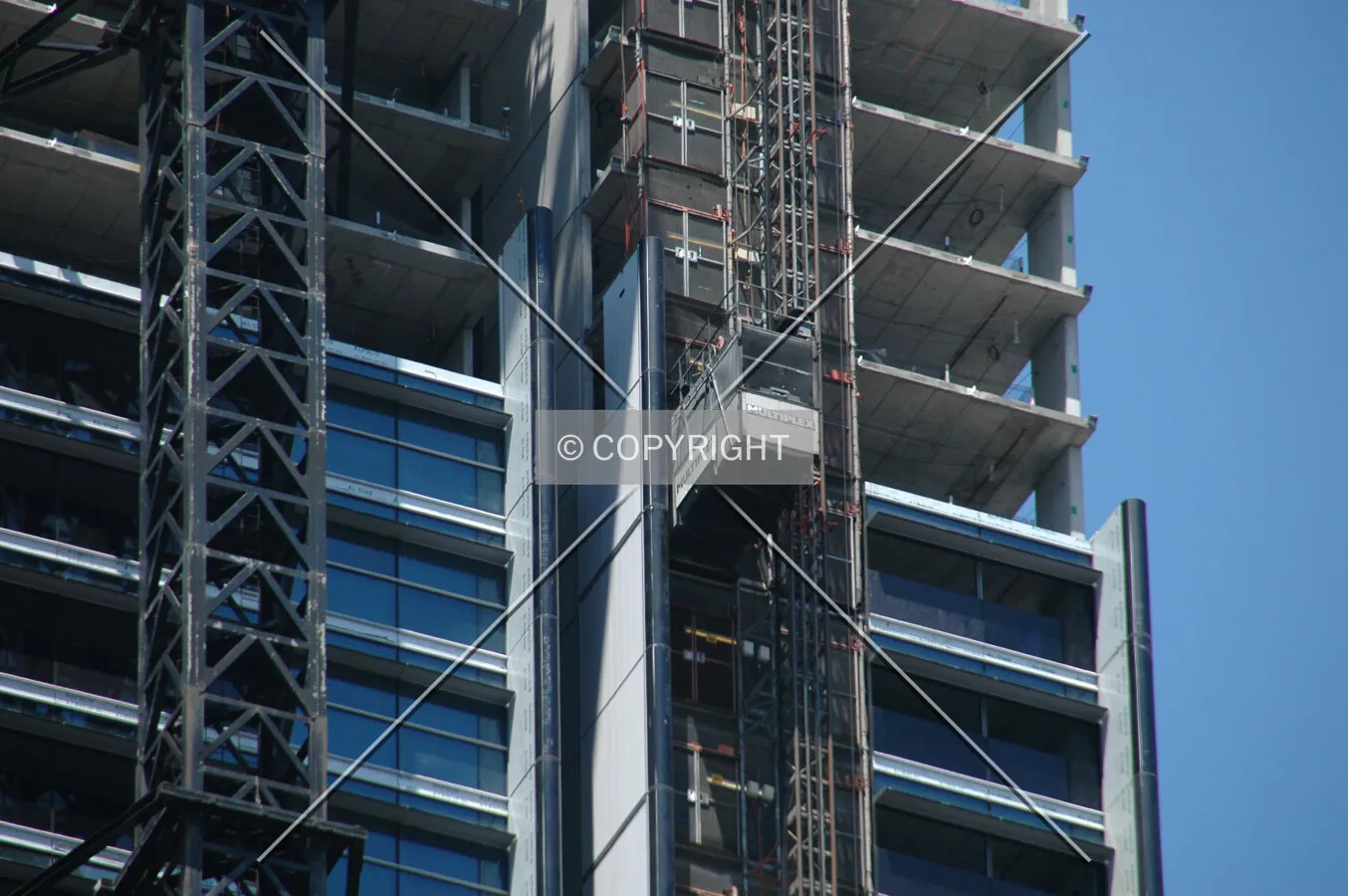 External service lift on the north side