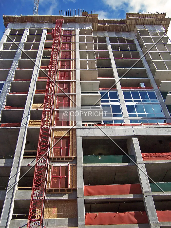 Looking up from Orleans Street